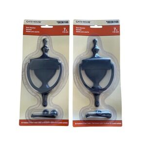 00157 - Gatehouse 7" Door Knocker Oil Rubbed Bronze Set‎ of 2 - New in Package